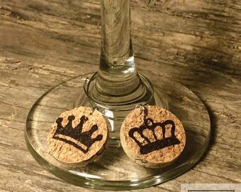 King & Queen | Wine Charms