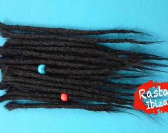 1 Short Human hair Dreadlock Extension ( 10-12 inches)