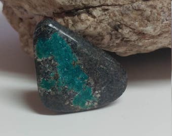 Chrysocolla and Tenorite cabochon
