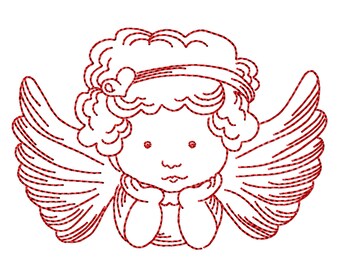Machine embroidery applique Angel Nr. 1