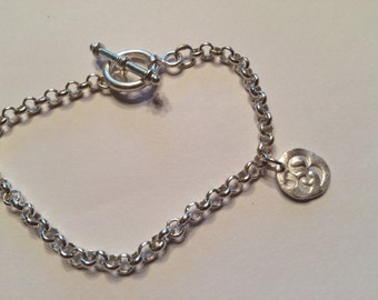 Items similar to Original Thick Gold Chain Link Bracelet with Toggle ...