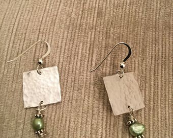 Hammered drops and beads