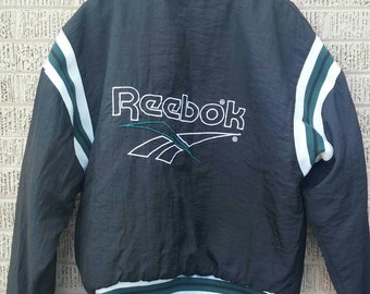 chaqueta reebok vintage plata