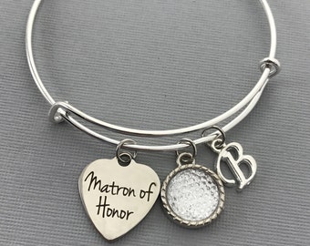 Matron of Honor Gift - Matron of Honor Proposal - Diamond Wedding Jewelry - Wedding -Matron of Honor bracelet - Matron of Honor Jewelry