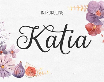 Font download - Calligraphy font - Font instant download - Digital font - Handwritten font - Wedding font - Hand lettered font