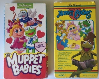 The Muppets VHS tapes Muppet Babies Dinosaurs Sesame Street Jim Henson