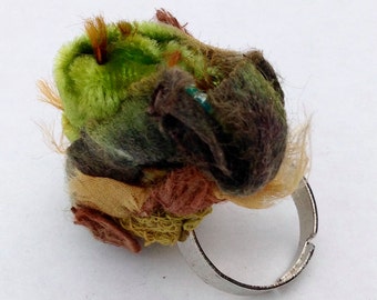 Items similar to BIRD RING Adjustable Ring Woodland Ring Bohemian ...