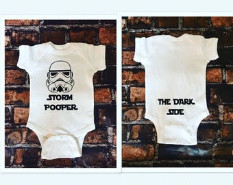 Star Wars Bodysuit, Storm Pooper, The Dark Side, Star Wars Baby, May The Fourth Be With You