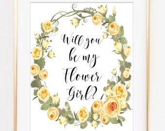 Flower girl invite | Etsy