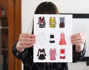 Clueless Movie Costume Print