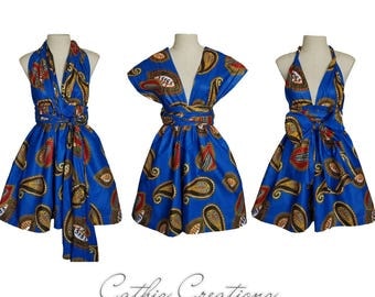 Ankara Infinity Dress, CHOOSE YOUR FABRIC ***Other Fabrics Available***