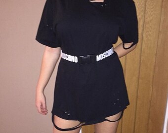 Moschino belt t shirt dress