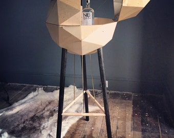Geodesic drinks cabinet