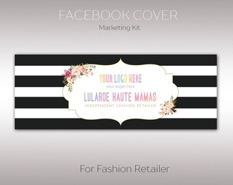 LulaRoe Boho Facebook Cover, Facebook Cover, Fast Free Personalization, LLR Marketing, Template for Retailer, Digital File K25703
