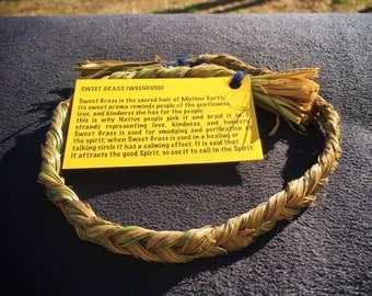 Sweetgrass Braid - Native American - Smudging - Ceremonial Sweetgrass - Traditional Native American - Organic Sweetgrass - Wild Grown