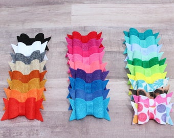 Felt Bow Hair clips/Headbands