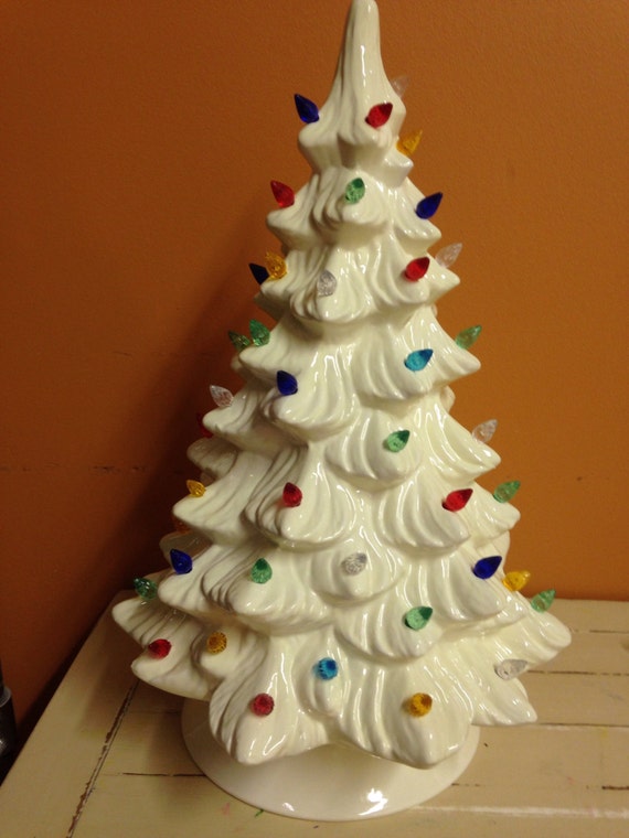 Large Holland Ceramic Lighted Christmas Tree