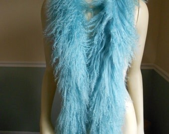 Fur Scarf / Lamb Collar / Mongolian Lamb Curly Lamb
