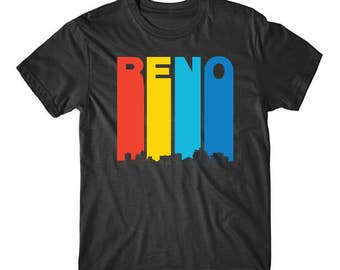 Vintage 1970's Style Reno Nevada Skyline T-Shirt