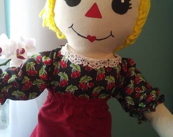 Rag Doll, handmade Ragdoll, doll, cloth doll, soft doll, doll for girls. Girls gift, Birthday gift for girls,