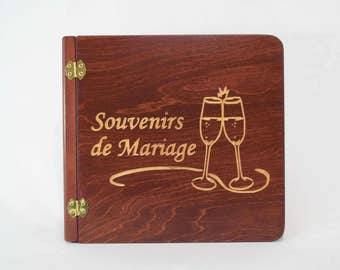 Wooden cups of champagne (105240) photo album