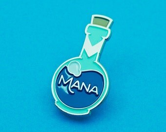 Mana, Health, Stamina Potion Pin Badge | Enamel Pin Badge | Soft Enamel Badge | Video Game Pin Badge