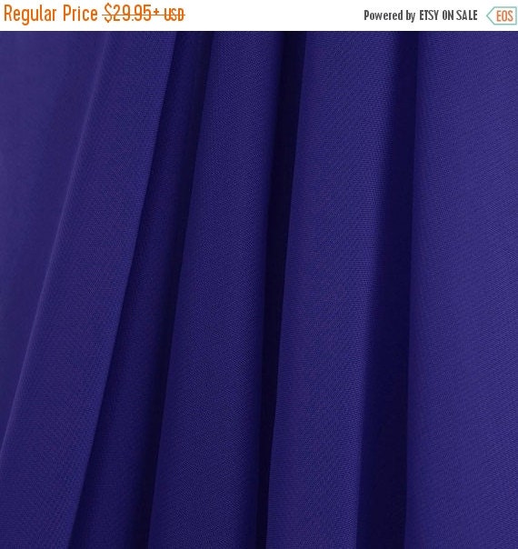 on sale ROYAL BLUE Chiffon Drapes Panels for by CRE8IVEcutandsew