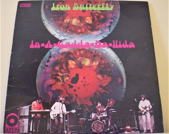 Iron Butterfly - In-A-Gadda-Da-Vida (1968), 12" Vinyl LP Record Album, 1968 Repress Issue, VG+, Atco SD 33-250