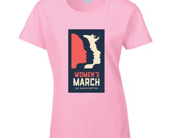 Womans March On Washington Pink Tshirt