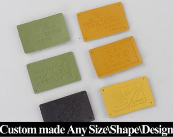 100 Custom Clothing Labels, Custom Clothing Leather Labels,Custom Clothing Label, Custom Leather Labels, Personalized Clothing Labels