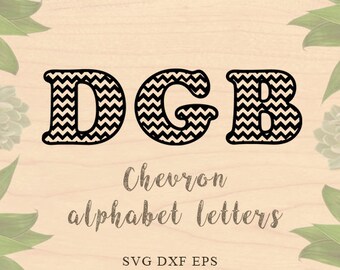 Chevron letters svg Font svg Chevron alphabet svg Font EPS files DXF files Cricut files Cricut downloads Silhouette files inspirational svg