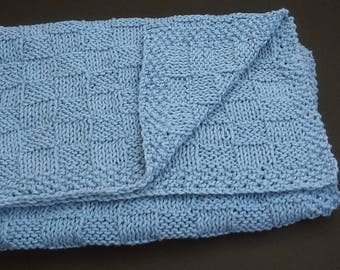 Hand Knit Baby Blanket