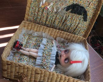 Blythe carry bag,Blythe Water hyacinth Bag,Blythe Traveling Bag,Blythe Doll Carry Case