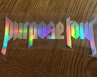 Purpose Tour Iron On - Holographic