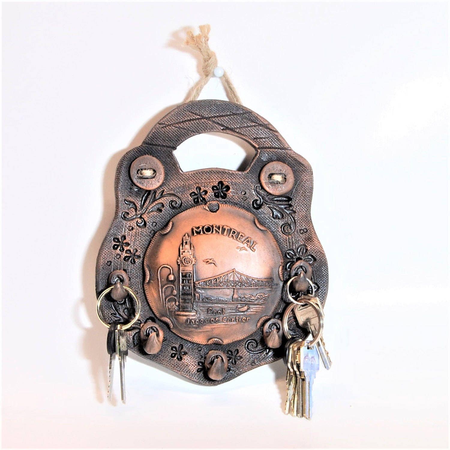 Key hook.Ceramic Key Holder. Key Holders.Canada.Elk.Wall