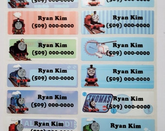 Thomas and Friends, Thomas the Train, name label, , waterproof name sticker, school supply, gift for kids, name sticker, Thomas train