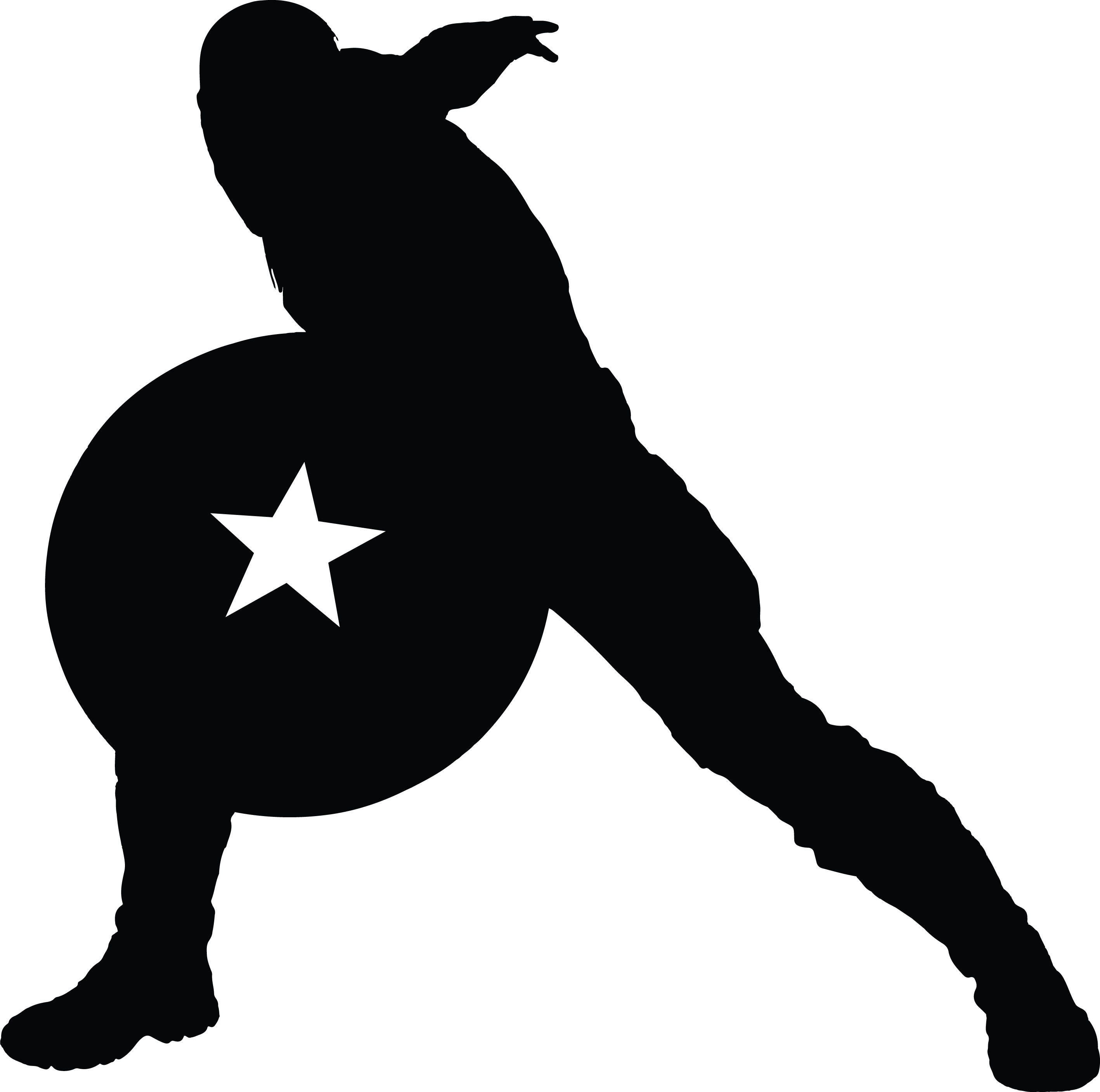 Captain America Svgepspng For Designprint Silhouette Cameocricutand Many More From 8449