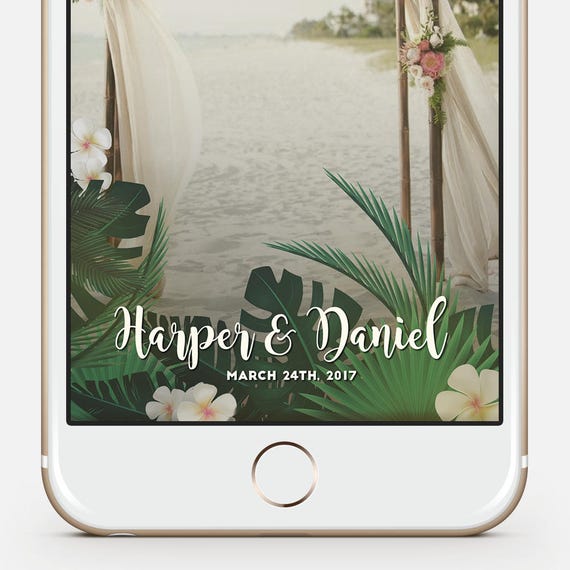Tropical snapchat filter Hawaiian snapchat Beach Party