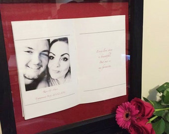 Personalised Engagement Photo Frame