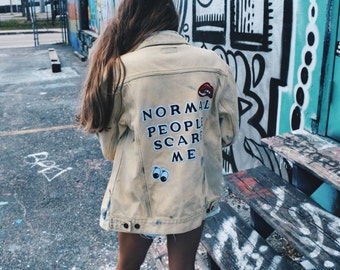 The Normal People Scare Me Denim Jacket