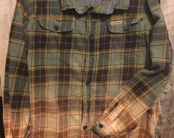 Green plaid shirt | Etsy