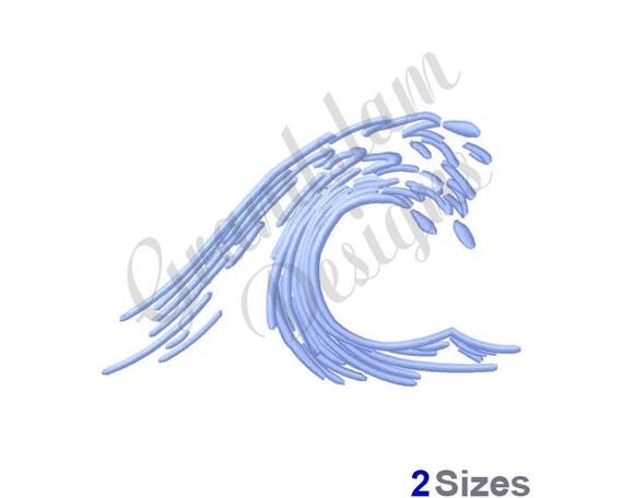 Wave Machine Embroidery Design