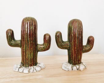 Cactus Salt and Pepper Shakers / Saguaro / Southwestern Shakers