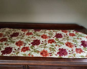 Bright Bold Table Runner Modern Floral Table Runner