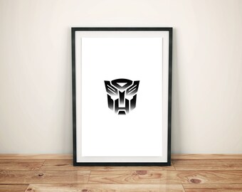 Transformers (Autobot Logo) Poster, Movie Print, Film Print, Print, Film Poster