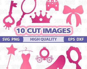 Princess Carriage Svg, Princess Monogram Svg, Princess Svg Files, Disney Princess Svg Files, Cartoon Svg, Svg Cutting File, Commercial Use