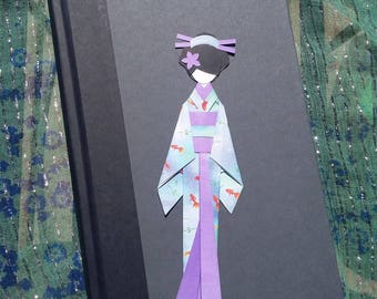Washi Origami Paper Doll and Bookmark Japanese Craft Kimono