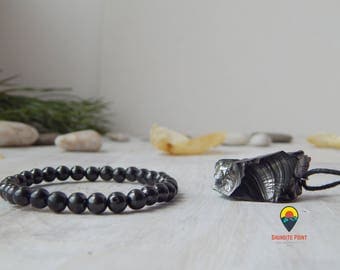 Shungite set, Size S-XXL ,EMF protection schungit chakra crystals energy stone gift root base chakra,shungite bracelet,shungite pendant