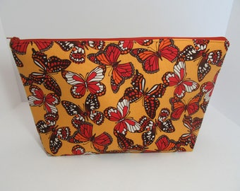 monarch butterfly large zippered crochet or knitting project bag roomy wedge bag holds adult coloring book or one pound yarn skein - Coloring Book Yarns monarch butterfly large zippered crochet or knitting project bag roomy wedge bag holds adult coloring book or one pound yarn skein - Coloring Book Yarns