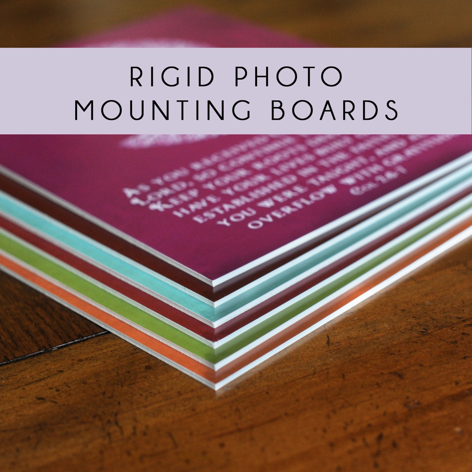 UPGRADE to a Rigid Photo Mounting Board for any wall art